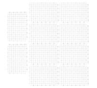 10Pcs Plastic Aquarium Filter Grid Plate, Splicing Bottom Screen for Fish Tank Filtration System, Modular Filter Board in Black White Transparent for Freshwater Saltwater (Transparent)