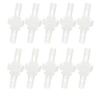 10pcs Plastic Barbed Bulkhead Connector Pp Straight Tube Joint