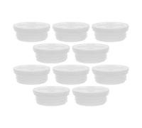 10pcs Plastic Barrel Lid for 200l Drums and Buckets Fine Thread | White Plastic, Tight Seal and Easy Installation, Industrial Settings, Applications