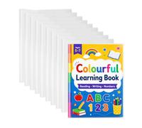 10PCS Plastic Book Covers, Clear Exercise Book Covers | Book Protector Water-Resistant & Wipe-Clean for 10.3" x 7.5" Paperbacks School Books & Notebooks