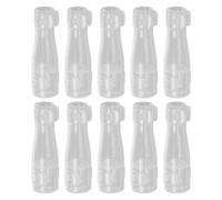 10pcs Plastic Brush Protective Cover for Makeup Brush Travel | Versatile Protection, round Shaped Design, Extends Bristle Service Life, Multifunctional Organiser for Home Use