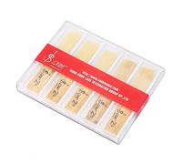 10Pcs Plastic Clarinet Reeds 2.5, B-Flat 2.5 Clarinet Reed Repair Parts with Individual Plastic Case Clarinet Reeds Musical Instrument Accessories