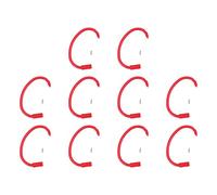10PCS Plastic Cow Nose Ring Farm, Animal Weaner Weaning Tool, Farm Livestock Bovine Nose Clips, Livestock Noses Traction Ring for Calf Cattle Prevent Sucking(Red)