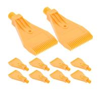 10PCS Plastic Flat Air Blow Nozzle 1/4 Inch Male Thread Single Hole | Wide Curtain Airflow, Compact Duckbill Profile, Consistent Targeted Flow for Machinery Slots, Belts and Packaging Lines