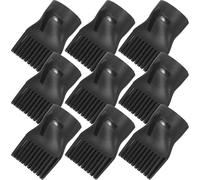 10pcs Plastic Hair Dryer Nozzle Comb Attachment Black