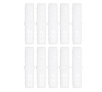 10pcs Plastic Hose Barb Fitting Set - Straight Barbed Splicer Union Adapter for Tubing and Pump Connection (12-12mm Straight Through)