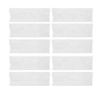 10pcs Plastic L Shaped Shelf Dividers for Commodity Rack Organization