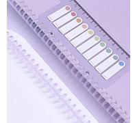 10pcs Plastic Loose Leaf Binders Ring Binding Spines Combs 30-Hole 85 Sheets Capacity Cutable Length for DIY Notebook Album Office School Supplies