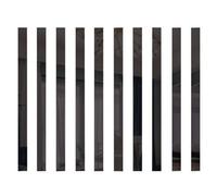 10Pcs Plastic Mirrors, Long Strip Acrylic Tiles Mirror Mosaic Adhesive Wall Sticker Sheets for Home Living Room Bedroom Decor (Black 5 * 20cm)