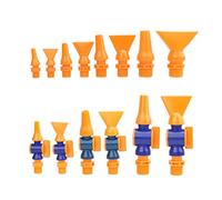 10PCS Plastic Nozzle 1/4 3/8 1/2 Round/Flat For Plastic Flexible Pipe Water Cooling Coolant Tube Nozzle(Flat No Switch,1-2 10pcs)