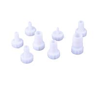 10pcs Plastic Pipe Fitting Pagoda Barb to 1/4" 3/8" 1/2" BSP Female Thread Coupling Reducing Straight Fish Tank Hose Connector(6mm-3/8)