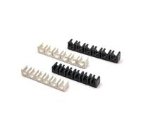 10Pcs Plastic Pneumatic Tube Air Hose Fixing Clamp 6 Way Water Pipe Holder Gas Compressor Tubing Diversion Flow Clip 4-12MM(Black,for 12mm OD Hose)