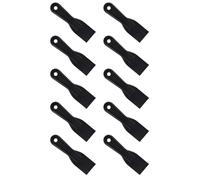 10pcs Plastic Putty Knife, Black Flexible Filler Spreader Wallpaper Putty Scraper Wall Filling Spatula Accessory Tool for Repair Spackling Patching Plastering and Painting