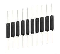 10pcs Plastic Reed Switch Magnetic Sensor for Door Alarm System - Normally Open Closed Contacts - 100V 0.5A Security Window Gate Contact Black