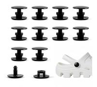 10Pcs Plastic Rivets Croc Rivets Croc Strap Button Replacement Rivets Replacement Plastic Push in Fastener Rivets for Crocs Shoes Boots Wristband Home Daily Use All Hole Shoes Decoration Fixing