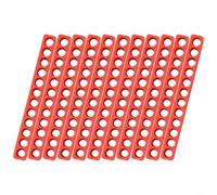 10Pcs Plastic Screwdriver Bit Holder Storage Tray for 1/4 Inch Hex Shank Drill Bits - Red Tool Organizer Stand for Workshop and Home DIY