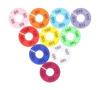 10pcs Plastic Size Dividers Numbered Labels for Retail | High-visibility Plastic Dividers, Bold Easy to Read Sizes, for Boutique Backroom Sorting and Home Organisers