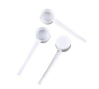 10pcs Plastic Spoons Sugar Measuring Scoop Long Handle Scoop Salt Spoons Teaspoon for Kitchen Cooking Seasoning Oil Coffee Tea 5g