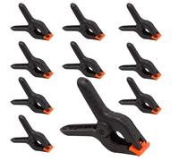 10Pcs Plastic Spring Clamps, 6 Inch Heavy Duty Clips, Quick Grip Spring Clips, Large Plastic Clamps, Market Stall Clips, Awning Clamps, Sash Door Clamps, Plastic Muslin Clamps for Woodwork DIY Crafts