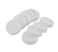 10Pcs Plastic Storage Caps Lids Ribbed for 70mm Standard Regular Mouth Jar Bottle