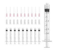 10pcs Plastic Syringe 3ml, Syringes With Cap and Blunt Needle, Liquid Measuring Syringe Tools, Reusable Syringes for Industrial Experiment Dispensing Scientific Experiments Liquid Measurement