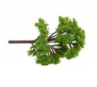 10PCS Plastic Tree Models for Enhancing Garden Railway and War Game Landscapes (9cm)