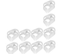 10Pcs Plastic Tubing Clamps 1/4" - 1/2" Adjustable Tube Clamp Laboratory Pinch Valve Flow Control Hose Clamp for Beer Bottle and Infusion Bottle，Lab Instruments and Equipment White