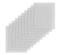 10pcs Plastic Welding Mesh Repair Net, Tungsten Wire Bumper Crack Patch Kit for Car Body Hole Fix on Hood Vents, 15x20cm Auto Restoration Grids