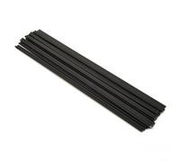 10pcs Plastic Welding Rods for Bumper Repair ABS/PP/PVC/PE Materials 200mm Length Welding Tools with Acid and Alkali Resistance for Automotive Motorcycle and(PP Black)