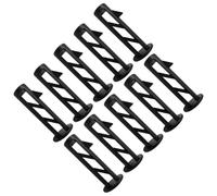 10pcs Plastic Wheelie Bin Lid Hinge Pins for 120l | Black Reinforced Construction, Secure Limit Boss, Easy Installation, Suitable for Kitchen and Garden Household Use