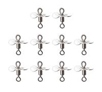 10Pcs Plug Casting Fly Propeller Spinnerbait Topwater Fishing Lures Stainless Spinnerbait Props Fishing Lures Propeller