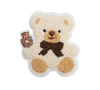 10pcs Plush Bear Embroidery Cloth Sticker Cute Red Panda Towel Patch Clothes Decorative Label Curly Lion for Clothing Jeans Jackets Bags(Color 12)