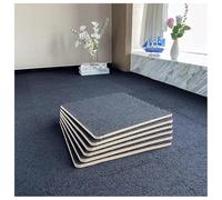 10pcs Plush Short-pile Foam Floor Mat Soft Fluffy Interlocking Square Foam Tiles Area Rugs Carpet For Parlor Bedroom Decoration Gym(Black,10 pcs)