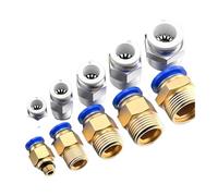 10PCS Pneumatic Air Connector Fitting PC 4mm 6mm 8mm 10mm 12mm Thread 1/8" 1/4" 3/8" 1/2" Hose Fittings Pipe Quick Connectors(PC8-02)