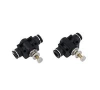 10pcs Pneumatic Connector air Pipe Quick Plug PA-08 Current limiting Valve Speed regulating Valve Pipe Throttle Valve(PA-08)