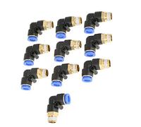 10pcs Pneumatic Elbow Quick Connector Fittings A 8mm Diameter Thread G1 4 Set The Thread is Printed Special L Outstandin1/4 to 8mm Tube 5/16 Push Elbow 90 1/4 Npt 1/4 Bsp to 8mm