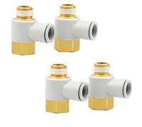 10PCS Pneumatic Fitting KQ2VF Screw Joint KQ2VF04/06/08/10/12-M5/01/02/03/04AS(KQ2VF08-01AS (10PCS))