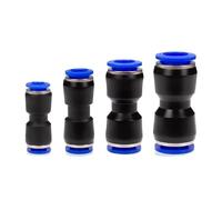 10PCS Pneumatic Fittings Quick Air Connector Hose Fitting Plastic PU PG 4mm 6mm 8mm 10mm 12mm Push Into Tube Pluglug(PU 12)