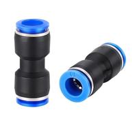 10Pcs Pneumatic Fittings Quick Connector Air Plastic Hose Tube Connectors PU PG 4mm 6mm 8mm 10mm 12mm Push Into Pluglug(PU-16)