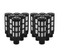 10pcs Pneumatic Muffler Fitting 1/2 Inch Air Compressor Silencer | Plastic Black Part, Sound Absorption and Noise Reduction, Easy Installation for Solenoid Valve Exhaust Fitting