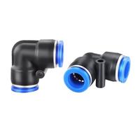 10PCS Pneumatic Quick Fitting PV 90 Degree Elbow 4mm 6mm 8mm 10mm Air Parts Pipe Push in Water Connector(PV-12,50 PCS) Pipe Clamps