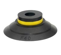 10PCS Pneumatic Vacuum Suction Cup NBR/Silicone Robotic Manipulator Nozzle Red Black VF15-VF50 for Injection Molding Machines(VF50W)