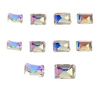 10Pcs Pointed Bottom Rhinestones 3D Crystal Jewelry Manicure Decoration