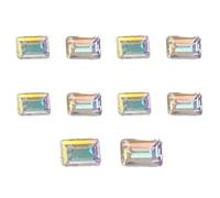 10Pcs Pointed Bottom Rhinestones 3D Crystal Jewelry Manicure Decoration