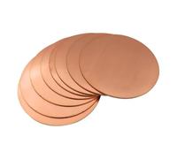10pcs Polished Copper Discs - High Strength & Conductivity Circular Copper Sheets for Crafting and DIY Projects(80x1mm)
