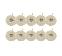 10pcs Polishing Brush Wheels, Laboratory Lab Materials Soft Wire Rotary Tools Low Speed HP Shank Buff(25mm)