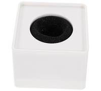 10pcs Portable Abs Injection Molding Microphone Logo Flag Square for Interviews White Abs Logo Display for Broadcasting and Media Events