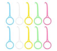 10Pcs Portable Aligner Removal Tool Colorful Teeth Straightening Hook Kits Invisible Brace Tooth Removal Tool for Oral Care Tooth Cleaning