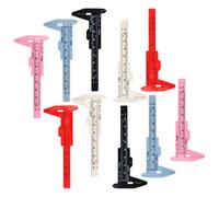 10Pcs Portable Brow Mapping Ruler for Permanent Makeup Artists Compact Experimental Measurement Tools Eyebrow Ruler Microblading Tool