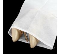 10Pcs Portable Drawstring Shoe Storage Bags Travel Dust Proof Pouch Set with Transparent Window for Shoe Organization and Space Saving